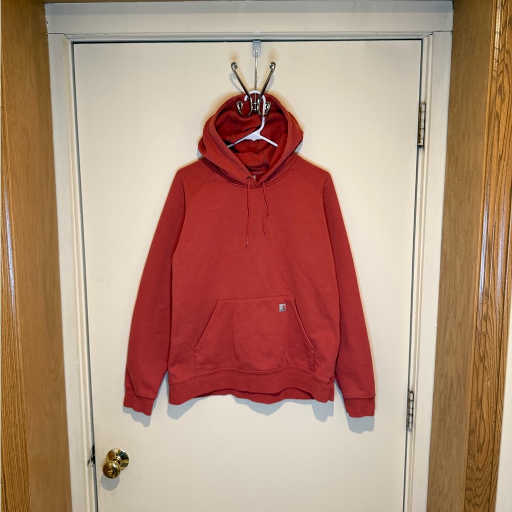 Carhartt Mid Weight Hooded Pullover Sweatshirt WK013 VRS Womens Size Medium